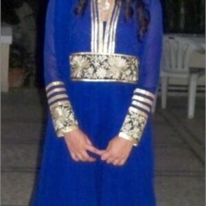 Blue embroidered Anarkali